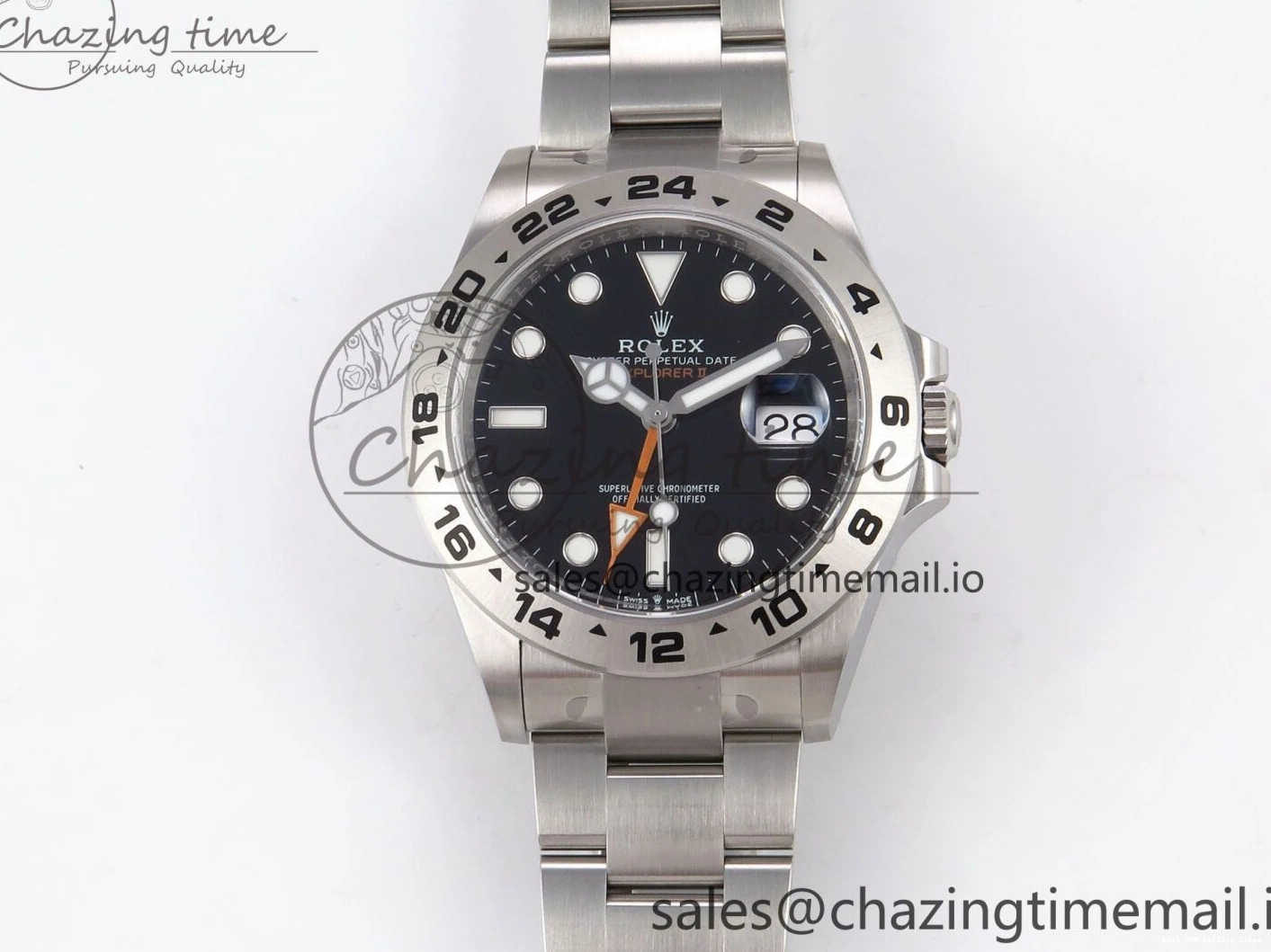 AAA Replica Watches Clean Bracelet 226570 1:1 SS II Upgraded 42mm CHS Best Black Edition Dial Explorer DD3285 904L on 1091 0119